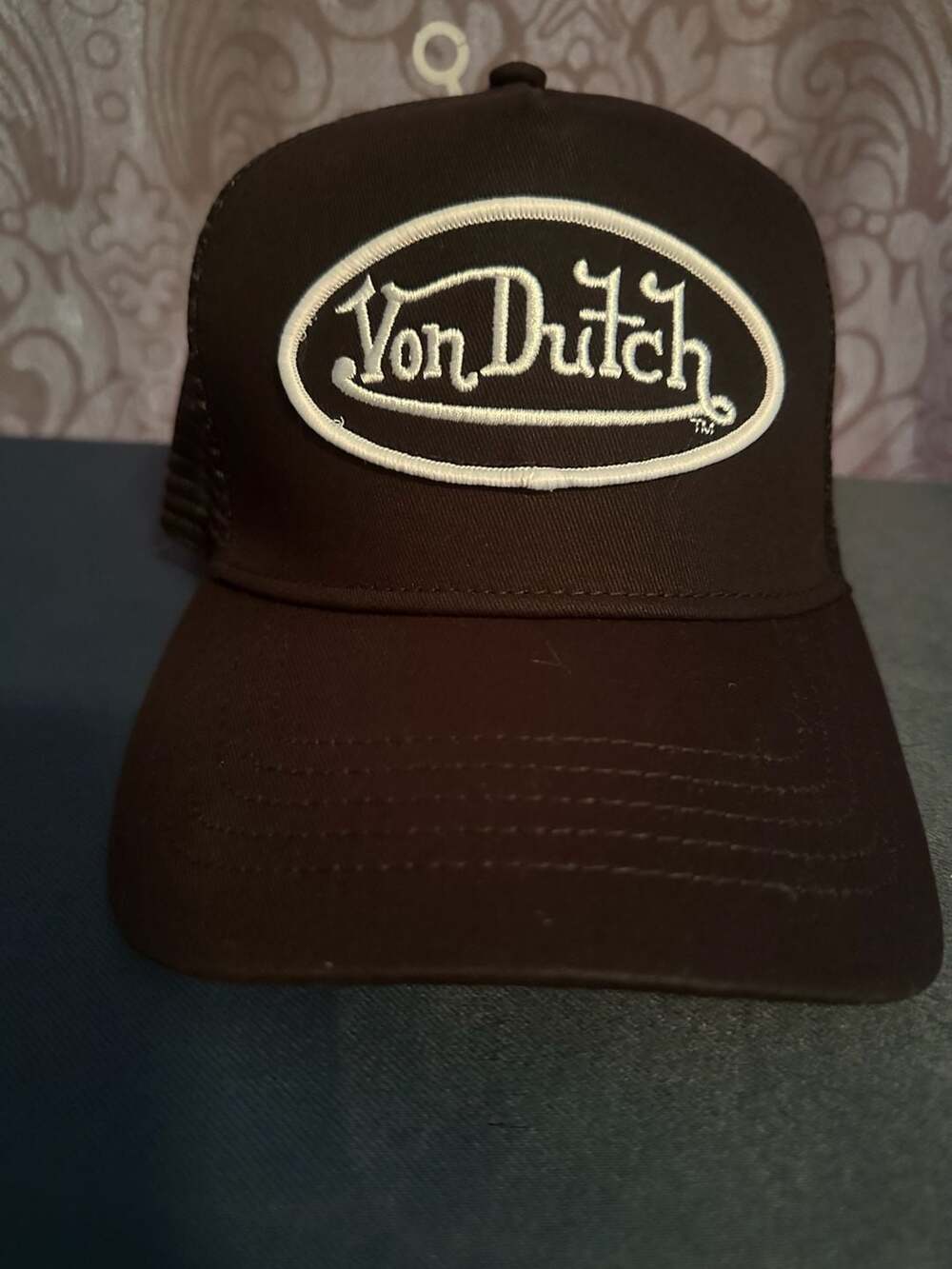 Von Dutch Trucker Hat Black Mesh Snapback